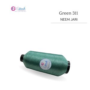 Vert 311 180D Neem Jari Métallique Flora Jari Fil à Broder Haute Ténacité Lurex MS-Type Polyester pour Tricotage et Tissage à la Main - Product Image 3