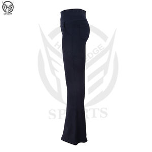 Vêtements de sport de qualité supérieure, matière premium, MOQ faible, prix bas, tissu personnalisé, pantalon évasé grande taille pour femmes. - Product Image 2