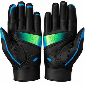 Guantes de Fútbol Americano con Palma de Alto Agarre, Guantes de Entrenamiento con Estampado Gráfico, Compatibles con Pantalla Táctil, Antideslizantes, OEM, ODM, Venta al Por Mayor - Product Image 2