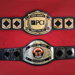 Championship <b>Belt</b> Customizable Wrestling <b>Belt</b> Fully Personalized 2mm Brass Plates Black <b>White</b> Brown Orange Blue Yellow Purple - Product Image 4