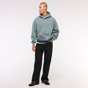 Pulls à capuche et sweatshirts à capuche personnalisés pour hommes en coton uni surdimensionné en vrac 100% coton teint uni 2025 derniers vêtements pour hommes - Product Image 3
