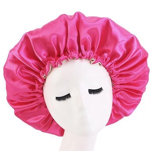 Bonnet de cheveux en satin personnalisé pour femmes, vêtements de nuit avec logo pour le sport et la plage - Product Image 2