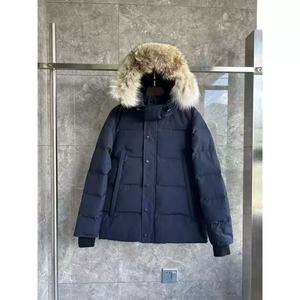 0057 <span class=keywords><strong>Parka</strong></span> di Lusso Personalizzato di Alta Qualità per <span class=keywords><strong>Uomo</strong></span> con Cappuccio in Pelliccia di Lupo, Giacca Invernale Canadese con Sacchetto Antipolvere - Product Image 3