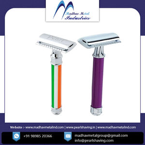 Maquinilla de afeitar de seguridad de acero inoxidable para hombres, superventas, maquinilla de afeitar de seguridad de proveedor indio - Product Image 3