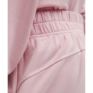 กางเกงขาสั้นผ้าฝ้าย100% สำหรับผู้หญิงกางเกงขาสั้นใส่สบายสีล้วนพิมพ์โลโก้ DTF - Product Image 2