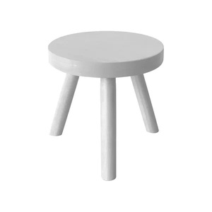 Macetero de madera azul con forma de taburete y soporte para decoración de jardín y hogar, marca privada, a precios de mayorista. - Product Image 4