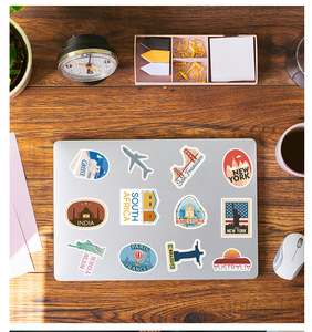 Autocollants en vinyle imperméables avec impression personnalisée Autocollants découpés à l'emporte-pièce Autocollant d'étiquette adhésif en PVC pour ordinateur portable - Product Image 4