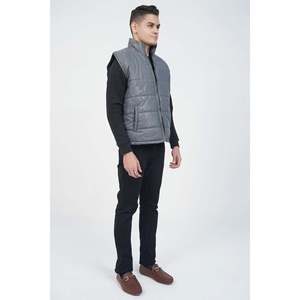 Unze London Men's ECRAF Puffer Parka Casual Winter Jacket Custom Logo Hooded Nylon Outerwear Waterproof Polyester Cotton <b>Print</b> - Product Image 5