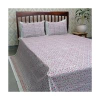 Parure de lit en coton bio imprimé à la main par un fabricant indien, 200 fils, super king size, couvre-lit, édredon, ensemble de literie