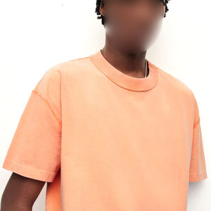 เสื้อยืดผู้ชายไซส์ใหญ่พิเศษระบายอากาศได้ดีสีพื้นต่างๆ240กรัม - Product Image 6