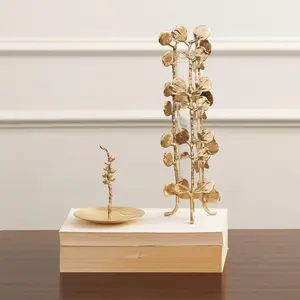 Vase à fleurs côtier en fer artisanal moderne, noir et or, luxe, écologique, décoration d'intérieur design, Zahid Exports - Product Image 5