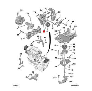 Kit de montage moteur support moteur montage 1807HC 1807.HC utilisé pour peugeot 3008 <span class=keywords><strong>RCZ</strong></span> pièces de boîte de vitesses moteur - Product Image 2