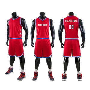 Maillots de basket-ball personnalisés respirants 2026 pour hommes et jeunes, ensemble de vêtements de sport universitaires à personnaliser, uniforme d'équipe de basket-ball imprimé en gros pour homme - Product Image 5