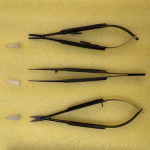 Portaagujas Castroviejo 3 Tc, Tijeras, Pinzas, Negro, 18 cm, Instrumentos Quirúrgicos Dentales, Microcirugía, Acero Inoxidable Duradero - Product Image 6