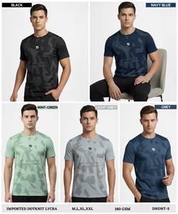 T-shirt en Lycra Dotknit importé GSM 180 Léger Extensible Premium Vêtement décontracté - Product Image 5