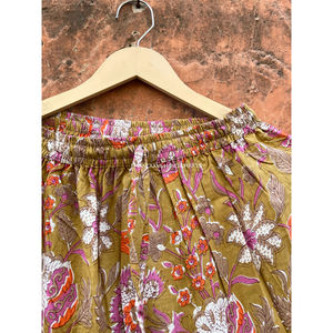 Printed Maxi Design Bohemian Style Cotton <b>Skirt</b> Boho <b>Floral</b> <b>Long</b> Wear <b>Skirts</b> Indian Tunic Women <b>Skirt</b> - Product Image 2