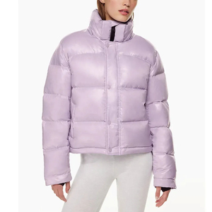 Chaqueta de Invierno Personalizada para Mujer, Acolchada, Bordada en Satén, Ligera, Ecológica, Moderna, Cálida, Transpirable, Resistente al Viento, Servicio OEM - Product Image 1