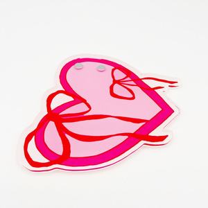 Tuiles magnétiques en acrylique en forme de cœur pour extensions de cils, marque privée, palette durable pour extensions de cils en ruban - Product Image 3