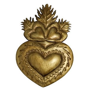 Moderno estilo dorado corazón católico de oro Starburst colgante de pared artesanías de Metal pulido - Product Image 5