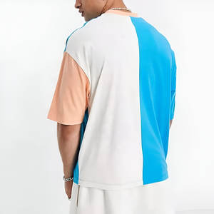 Nueva camiseta Box Fit, camisetas en blanco, venta al por mayor, camiseta Boxy Fit Oversize Drop Shoulder, camiseta 260gsm, camiseta Vintage Heavy Mock Neck - Product Image 3