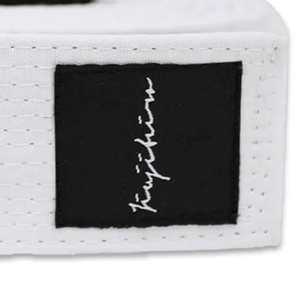 เข็มขัดฝึกซ้อมและแข่งขันบราซิลเลียนยิวยิตสู คอร์ บีเจเจ สีขาว ทำจากผ้าแคนวาสเนื้อเบา - Product Image 5