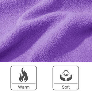 Best Quality Unisex <b>Oversized</b> 100% Cotton <b>Fleece</b> Front Custom Logo Solid Purple Winter Street Style Outwear - Product Image 5