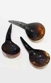 Cuillère à longue corne de buffle de style moderne pour la maison et le restaurant cuisine et restaurant polis et brillants faits à la main - Product Image 3