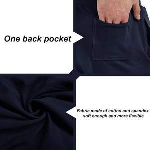 Producto más vendido 2025 100% algodón polar corto para hombres gimnasio entrenamiento corto para hombres - Product Image 3