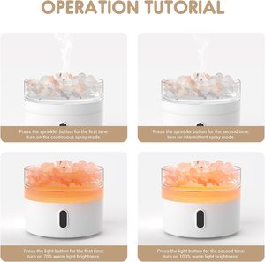 Diffuseur d'huile électrique himalayen avec aromathérapie ultrasonique de type sel pour usage domestique - Product Image 5