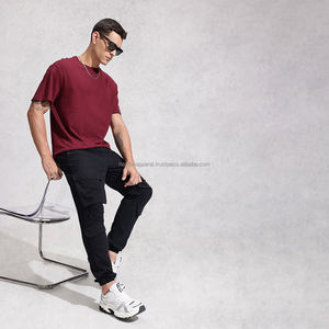 Camiseta Deportiva para Hombre Nardon Apparel Wholesale, 95% Algodón, 5% Elastano, Corte Ajustado, con Dobladillo Festoneado, Personalizable con su Logotipo - Product Image 4