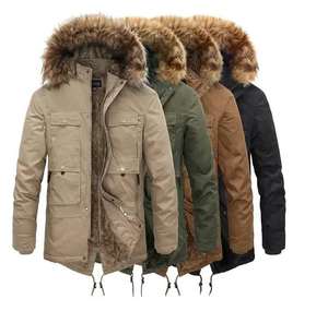 เสื้อแจ็คเก็ตพาร์กาผู้ชายสำหรับฤดูใบไม้ร่วง ไซส์กลาง ผ้าแคนวาส ระบายอากาศได้ดี คอตั้ง โลโก้ด้านหน้า เสื้อกันหนาว อุ่น ทันสมัย - Product Image 2