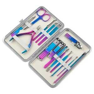 Luxurious Professional Stainless Steel Nail Clipper <b>Kit</b> Pedicure Tools 18-Piece <b>Manicure</b> Set Durable - Product Image 5