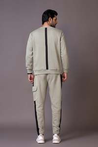 Ensemble sweat-shirt et pantalon de survêtement pour homme sur mesure, respirant, léger, séchage rapide, 100% fibre de bambou, tenue de sport d'hiver pour l'extérieur - Product Image 2