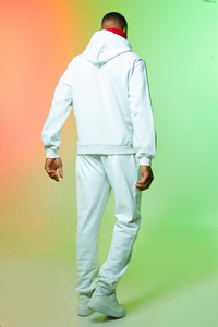 Street Custom Men Stripes Training Set Zipper Jacket Gym Blank Breathable Sweatsuit Jogging Sportswear Men <b>Tracksuits</b> for Men - Product Image 3