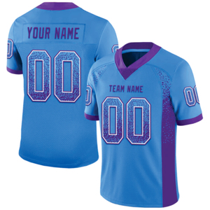 Camiseta de malla de gran tamaño con estampado personalizado Unisex Retro Boxy recortada corta protección UV camiseta de fútbol americano - Product Image 1