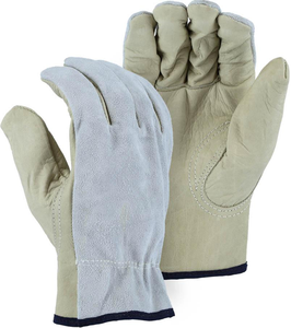 Vente de gros Gants de conducteur en cuir de vachette grainé Gants d'hiver populaires en cuir coupe-vent et résistant au froid - Product Image 1