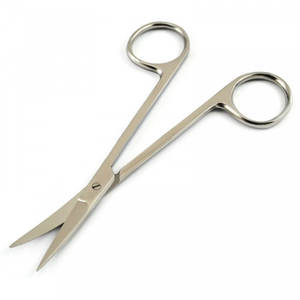 Tijera de IRIS quirúrgico de punta fina recta/curva Roma afilada 11,5 cm(4.5in) fabricante/fábrica profesional pakistaní - Product Image 1