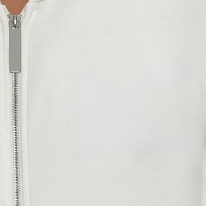 Sweat à capuche zippé surdimensionné en molleton bouclette polyester/coton épais pour homme, style streetwear, épaules tombantes, brodé - Product Image 4