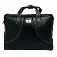 Sac pour ordinateur portable de bureau en cuir de qualité supérieure WRIZA avec poignées durables, design élégant, fermeture éclair sécurisée et transport professionnel pour les affaires