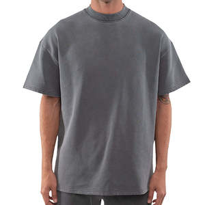 เสื้อยืดคอกลมผ้าฝ้ายคุณภาพสูงแบบเรียบง่ายสำหรับผู้ชาย เสื้อยืดลำลอง เสื้อยืดออกกำลังกาย - Product Image 2