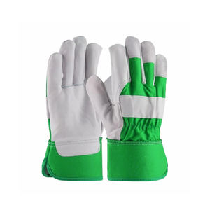 2025n Gants de travail en cuir résistants à la chaleur personnalisés et robustes Gants de travail semi-cuir de sécurité industrielle à bas prix - Product Image 4