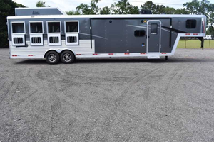 Nuevo Remolque para Caballos 2020 con Pared Corta de 11' y Capacidad de 6440 Libras, 17'x6'6 - Product Image 2