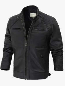 Veste de moto unisexe en cuir véritable coupe-vent, personnalisable, veste de motard protectrice, fournisseur OEM en gros - Product Image 6