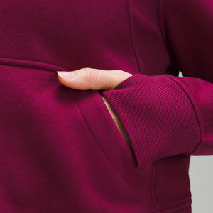 Premium personnalisé femmes coton demi-fermeture éclair sweats Streetwear polaire tricoté demi-fermeture éclair sweats plaine teint Technique pour les femmes - Product Image 5