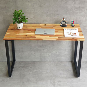 Acacia Wood <b>Foldable</b> Computer <b>Desk</b> for Home Office 25mm Thick 120x60cm Simple Design with Drawer - Product Image 3