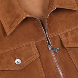 Chaqueta para hombre Fábrica de cuero de Pakistán para chaquetas de bombardero de cuero de moda en piel de vaca de gamuza Calidades de cuero de oveja - Product Image 6