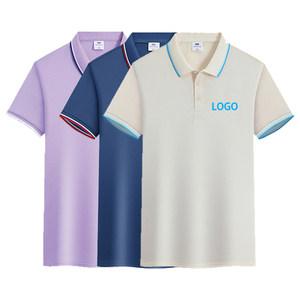 OEM logotipo personalizado al por mayor materiales de algodón poliéster polos Camisetas de manga corta polos de los hombres - Product Image 1