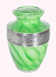 Urne funéraire américaine pour cendres humaines, doublure argentée, marbre noir, urne pour adulte, urne en métal pour adulte - Product Image 5