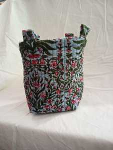 Mini bolsa de maquillaje Bohemia Unisex, marco externo, patrón geométrico, correa de mano de algodón puro, bolsa de viaje hecha a mano - Product Image 4