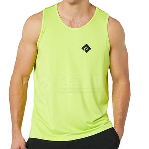 Débardeur sans manches décontracté pour hommes pour les entraînements de fitness et de gym Vêtements de sport de musculation en maille tissée Maillots de fitness - Product Image 4